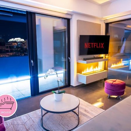 Luxury Penthouse With Acropolis View And Jacuzzi Apartman Athén Kültér fotó