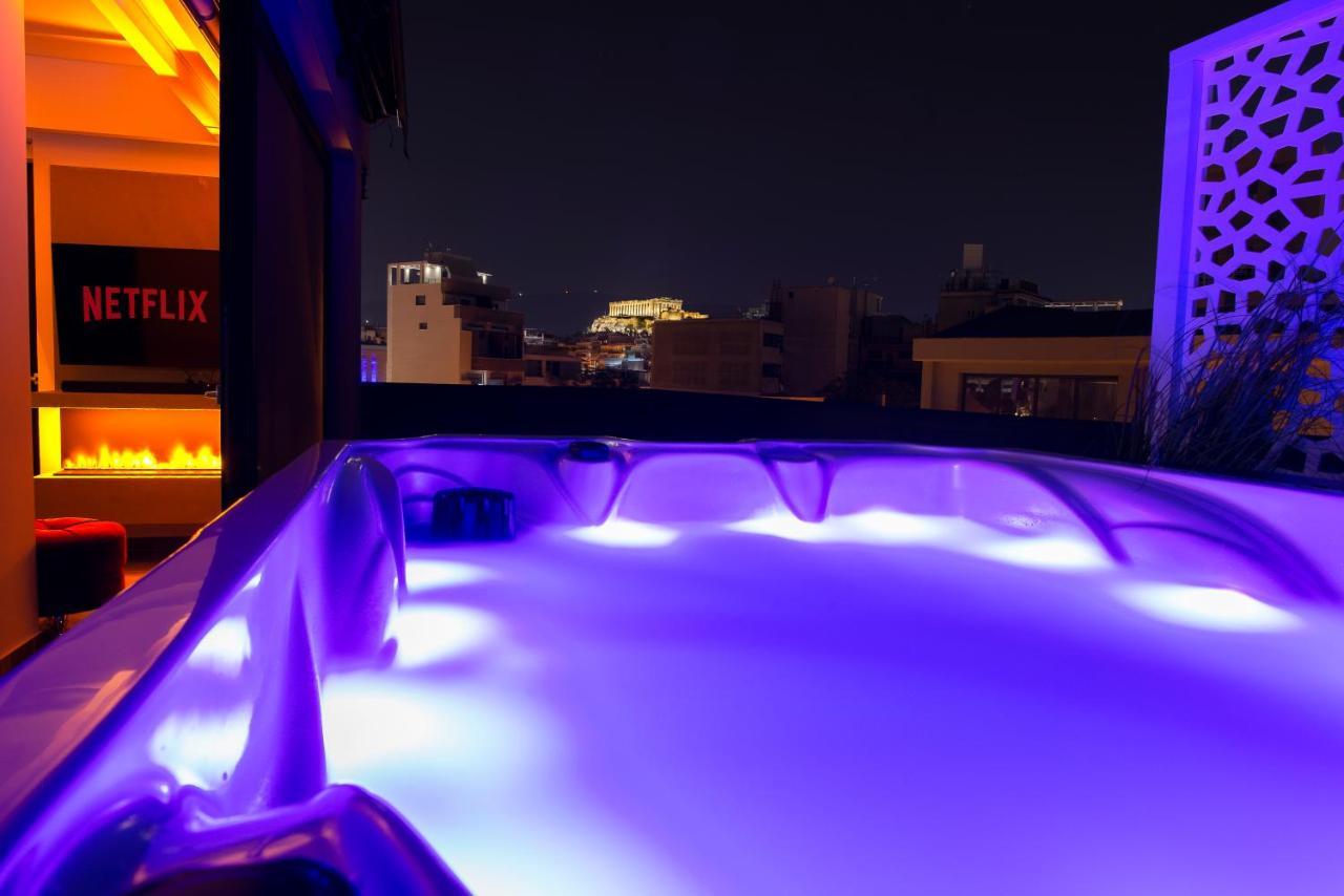 Luxury Penthouse With Acropolis View And Jacuzzi Apartman Athén Kültér fotó